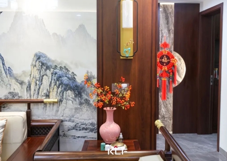 KLF全屋記丨136㎡新中式雅居，古調(diào)新彈，忘卻紛擾，呼吸著的當(dāng)代生活提案